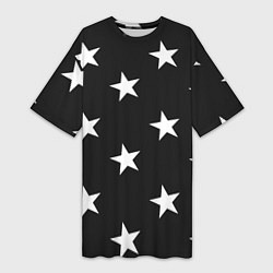 Женская длинная футболка Звёзды
