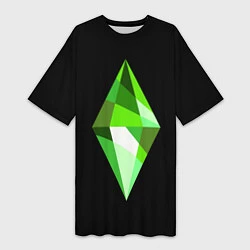 Женская длинная футболка The Sims Plumbob