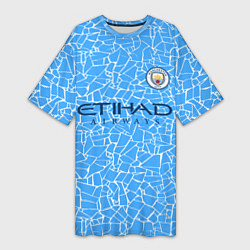 Женская длинная футболка Manchester City 2021 Home Kit