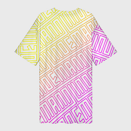 Женская длинная футболка LINDEMANN ЛИНДЕМАНН / 3D-принт – фото 2