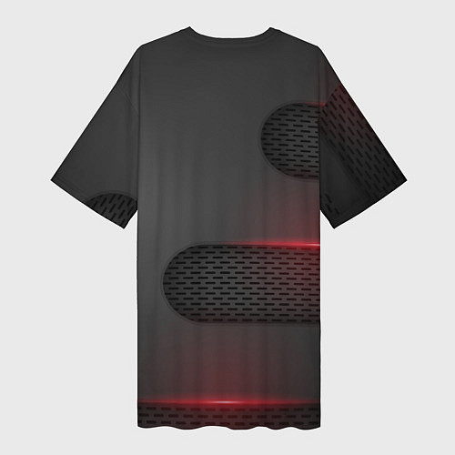 Женская длинная футболка CHEVROLET / 3D-принт – фото 2