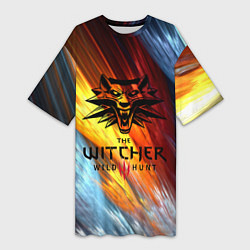 Женская длинная футболка The Witcher Ведьмак Logo