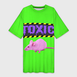 Женская длинная футболка Toxic