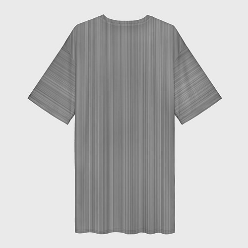 Женская длинная футболка Серый / 3D-принт – фото 2