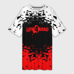 Футболка женская длинная Left 4 Dead, цвет: 3D-принт