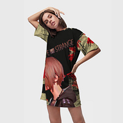 Футболка женская длинная Chloe, цвет: 3D-принт — фото 2