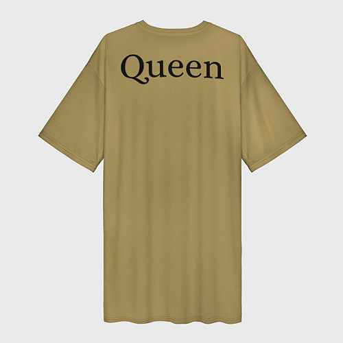 Женская длинная футболка Фредди Меркьюри / 3D-принт – фото 2