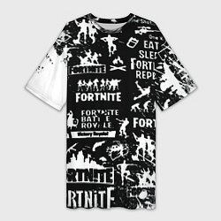 Женская длинная футболка Fortnite
