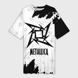 Женская длинная футболка METALLICA МЕТАЛЛИКА