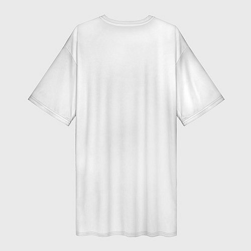 Женская длинная футболка Bring me the horizon white / 3D-принт – фото 2