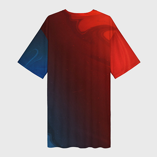 Женская длинная футболка BMW БМВ / 3D-принт – фото 2