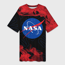 Женская длинная футболка NASA НАСА