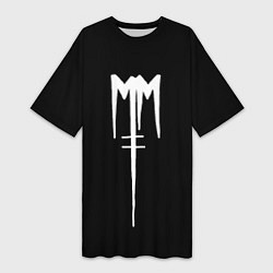Женская длинная футболка Marilyn Manson