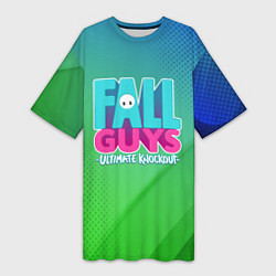 Женская длинная футболка FALL GUYS