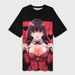 Женская длинная футболка Юмэко Джабами Безумный азарт