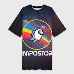 Женская длинная футболка NASA Impostor