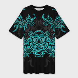 Женская длинная футболка Узоры магия