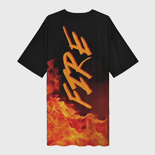 Женская длинная футболка Фая / 3D-принт – фото 2