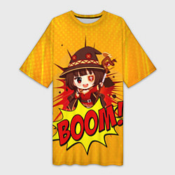 Женская длинная футболка Мегумин BOOM