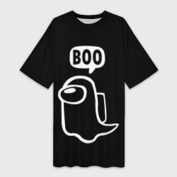 Женская длинная футболка BOO Among Us