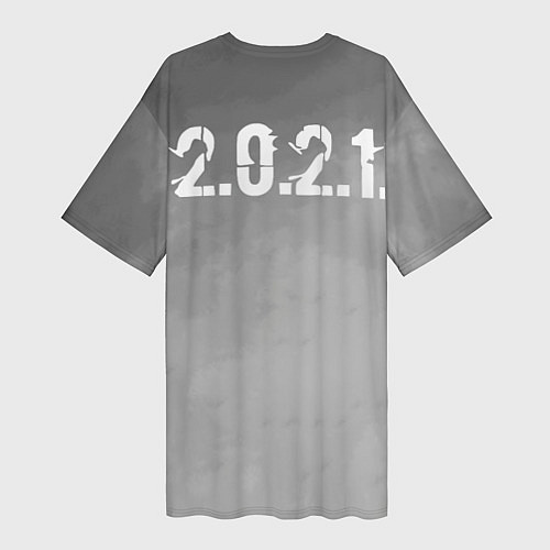 Женская длинная футболка СТАЛКЕР 2 / 3D-принт – фото 2
