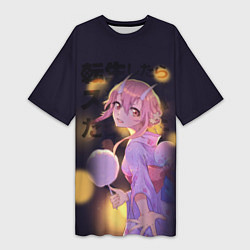 Футболка женская длинная Shuna, цвет: 3D-принт