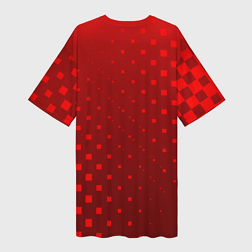 Женская длинная футболка Дзюба / 3D-принт – фото 2