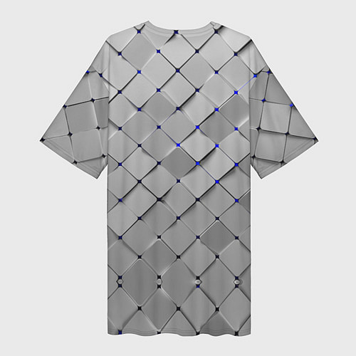 Женская длинная футболка Геометрия / 3D-принт – фото 2