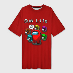 Женская длинная футболка Sus Life