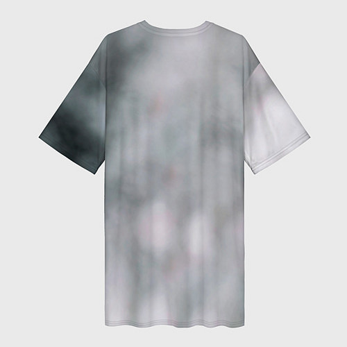 Женская длинная футболка Рысь / 3D-принт – фото 2