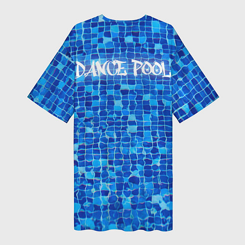 Женская длинная футболка Dance pool / 3D-принт – фото 2