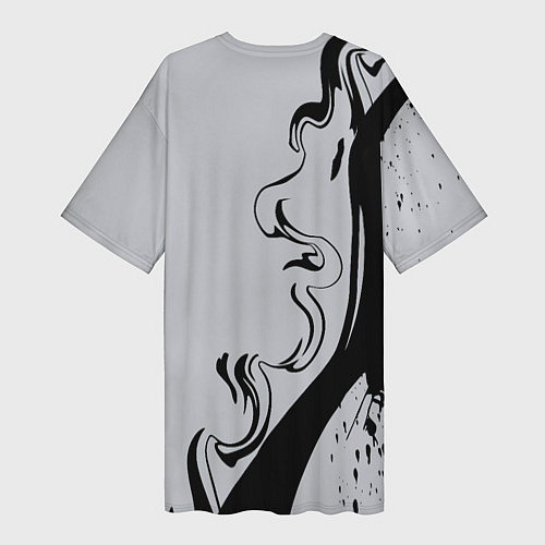 Женская длинная футболка Hell Asta / 3D-принт – фото 2