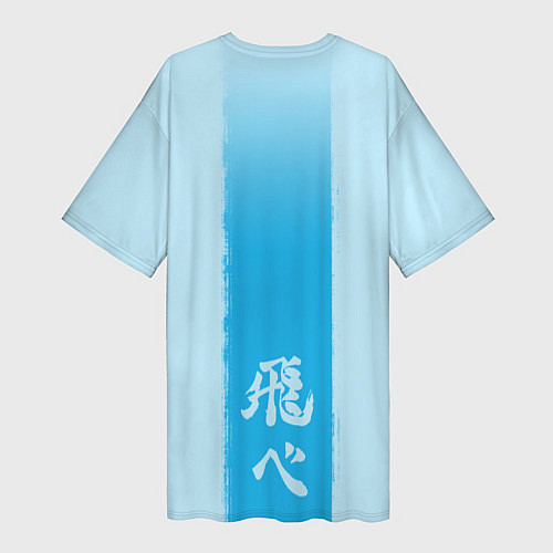 Женская длинная футболка Hinata / 3D-принт – фото 2