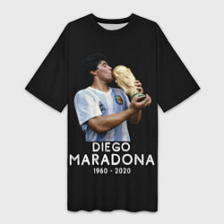 Женская длинная футболка Diego Maradona