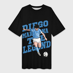 Женская длинная футболка Diego Maradona