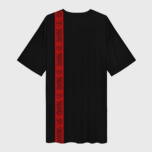 Женская длинная футболка AMONG US / 3D-принт – фото 2