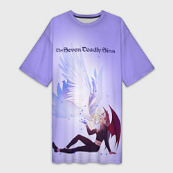 Футболка женская длинная The Seven Deadly Sins, цвет: 3D-принт