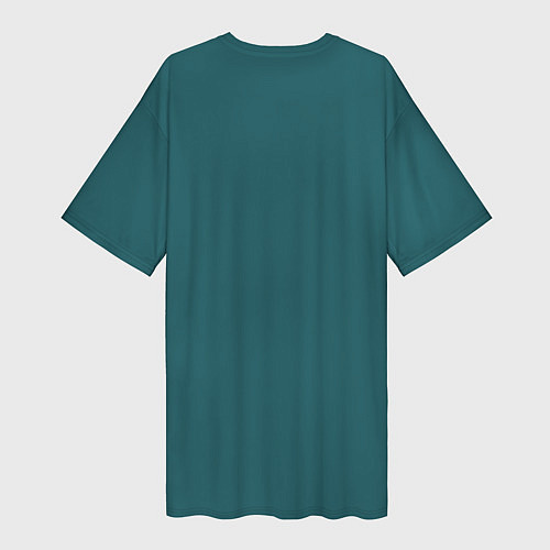 Женская длинная футболка Кото-ёлка / 3D-принт – фото 2