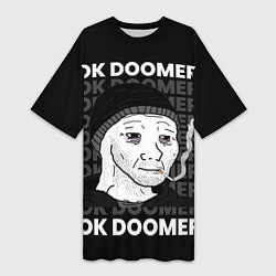 Женская длинная футболка OK DOOMER