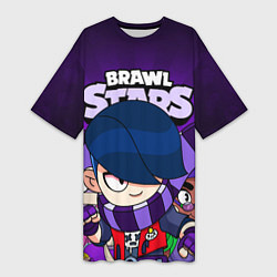Женская длинная футболка BRAWL STARS EDGAR