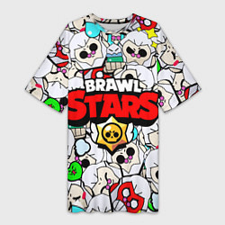 Женская длинная футболка BRAWL STARS BYRON