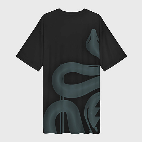 Женская длинная футболка DESTINY, HUNTER / 3D-принт – фото 2