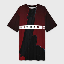 Женская длинная футболка Hitman III