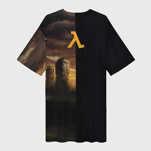 Женская длинная футболка Half-Life Alyx / 3D-принт – фото 2