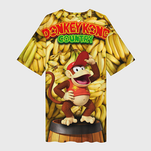 Женская длинная футболка Dk / 3D-принт – фото 2