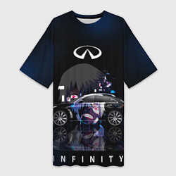 Женская длинная футболка Infinity Art