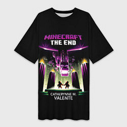 Женская длинная футболка Minecraft THE END