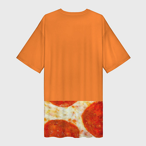 Женская длинная футболка Pizza / 3D-принт – фото 2