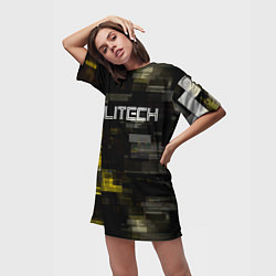 Футболка женская длинная MILITECH камуфляж Cyberpunk 2077, цвет: 3D-принт — фото 2