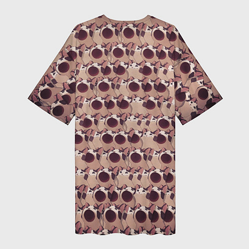 Женская длинная футболка PoP PoP PoP PoP PoP PoP PoP / 3D-принт – фото 2